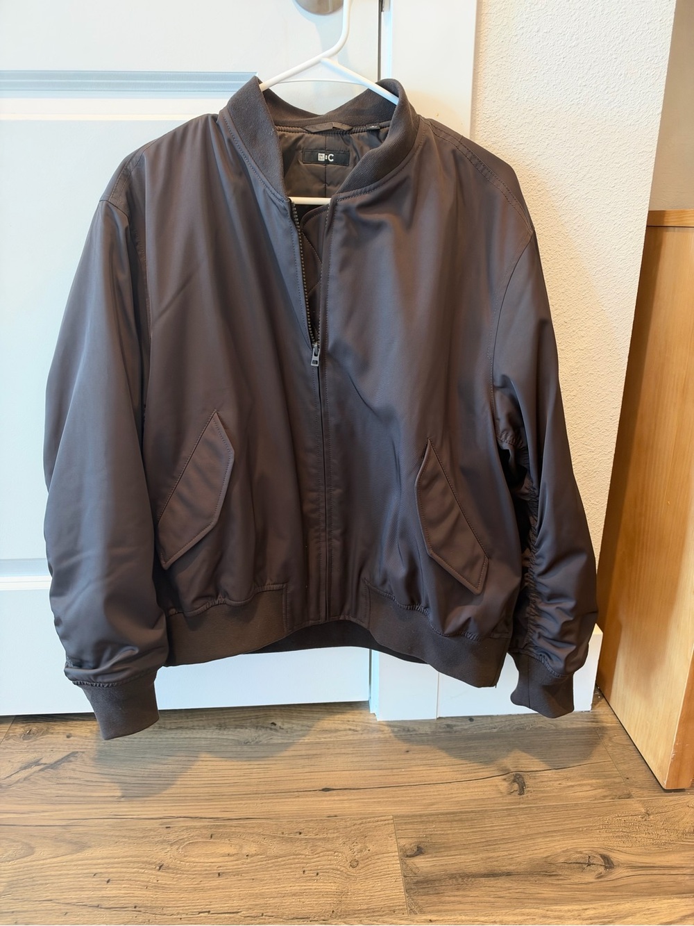 Women's Brown Bomber Jacket by Uniqlo